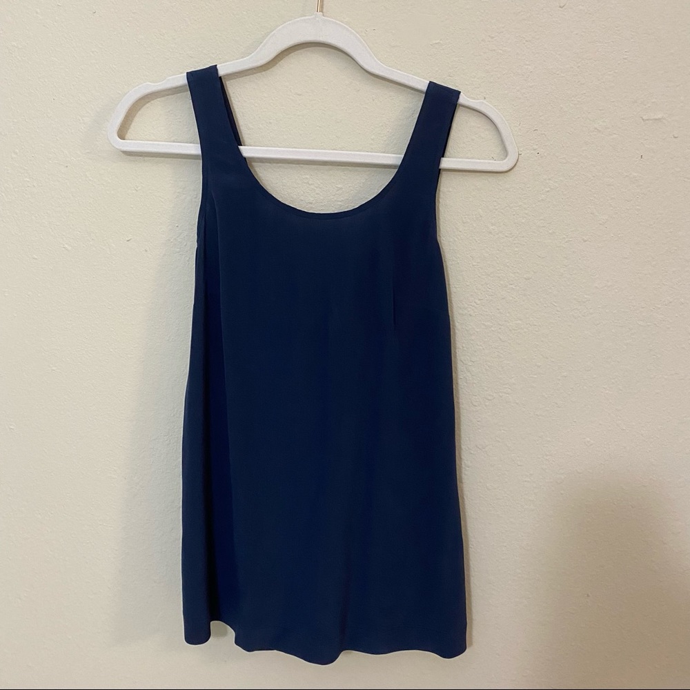 MADEWELL Silk Lookout Bow Back Tank Top XS - Picture 4 of 7